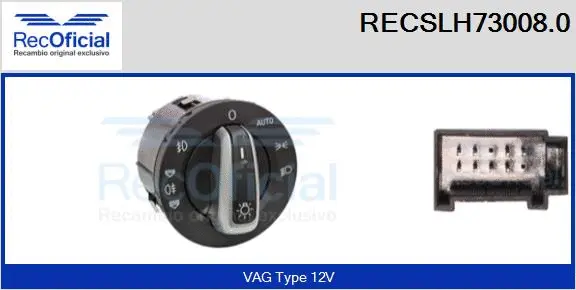 Switch, headlight (RECSLH73008.0)