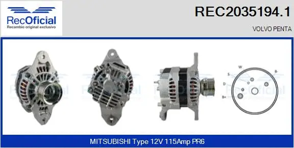 Alternator (REC2035194.1)