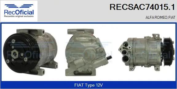 Compressor, air conditioning (RECSAC74015.1)