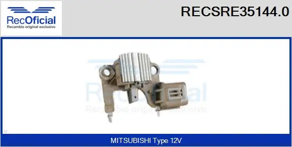 Alternator Regulator (RECSRE35144.0)
