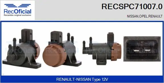 Pressure Converter, exhaust control (RECSPC71007.0)