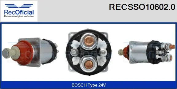 Solenoid Switch, starter (RECSSO10602.0)