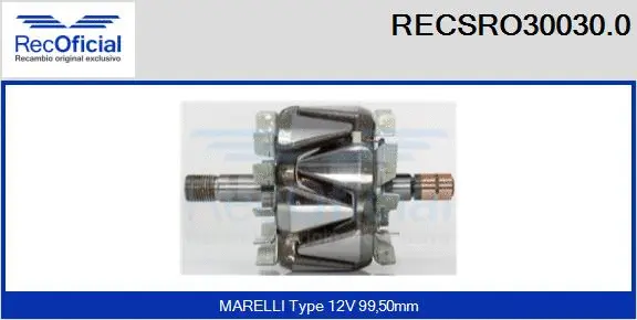 Rotor, alternator (RECSRO30030.0)