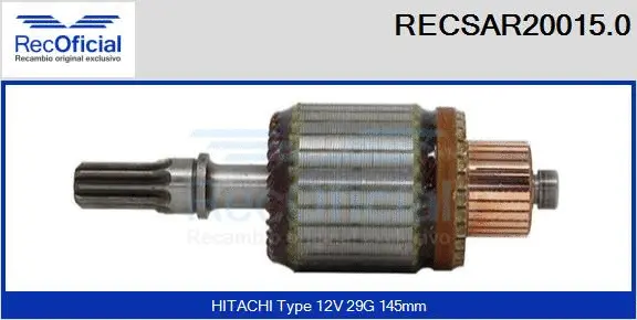 Armature, starter (RECSAR20015.0)
