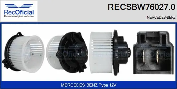 Interior Blower (RECSBW76027.0)