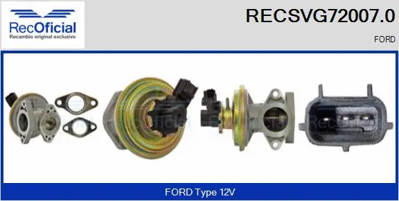 EGR Valve (RECSVG72007.0)