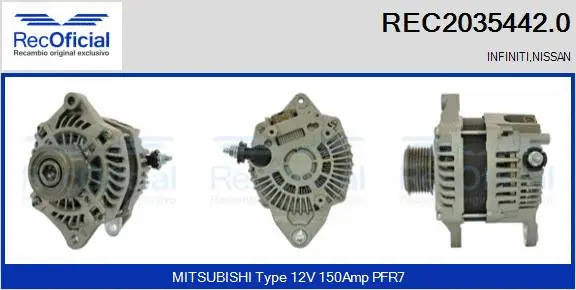 Alternator (REC2035442.0)