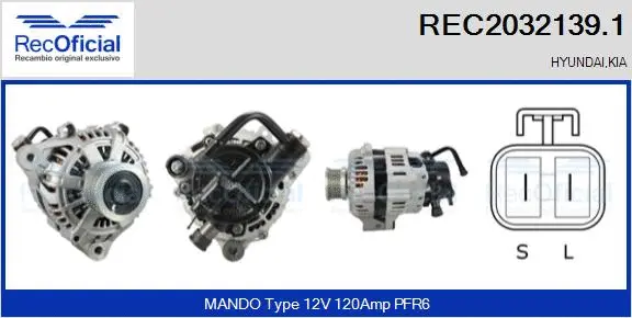 Alternator (REC2032139.1)