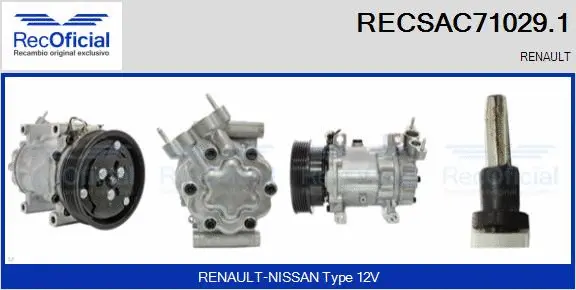 Compressor, air conditioning (RECSAC71029.1)