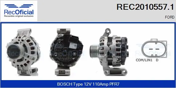 Alternator (REC2010557.1)