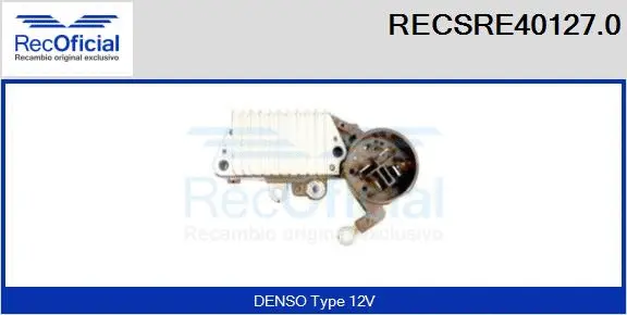 Alternator Regulator (RECSRE40127.0)