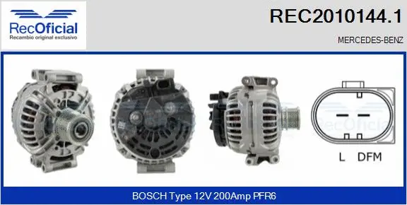 Alternator (REC2010144.1)