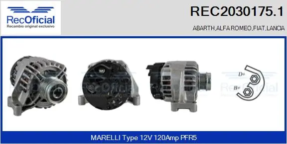 Alternator (REC2030175.1)
