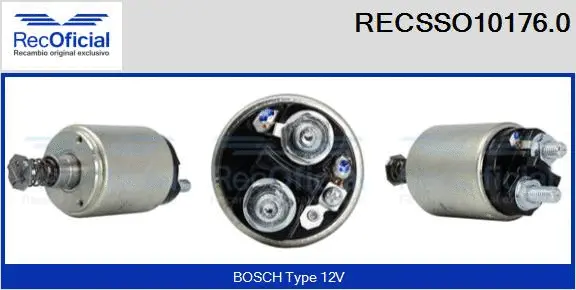 Solenoid Switch, starter (RECSSO10176.0)