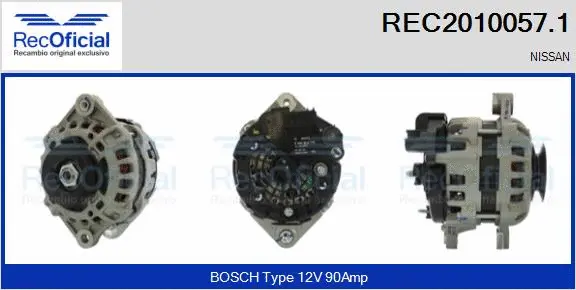 Alternator (REC2010057.1)