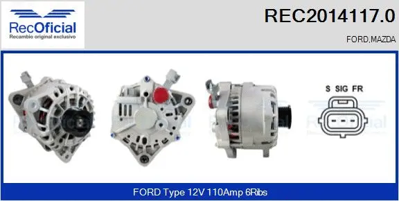 Alternator (REC2014117.0)