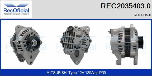 Alternator (REC2035403.0)