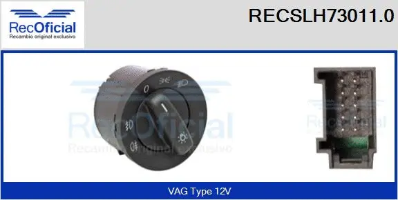 Switch, headlight (RECSLH73011.0)