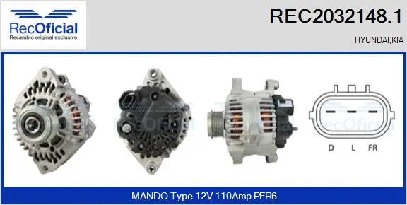 Alternator (REC2032148.1)