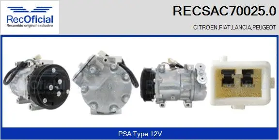 Compressor, air conditioning (RECSAC70025.0)