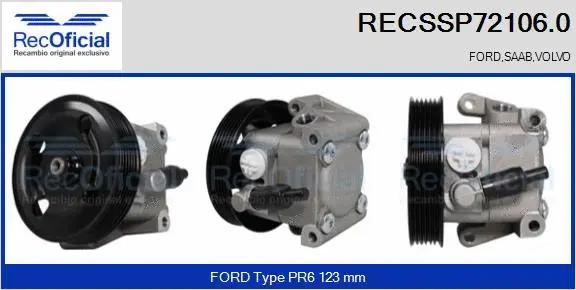 Hydraulic Pump, steering (RECSSP72106.0)