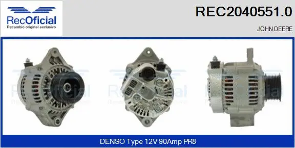 Alternator (REC2040551.0)