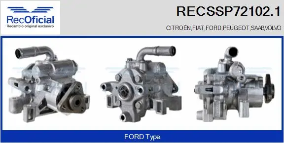 Hydraulic Pump, steering (RECSSP72102.1)