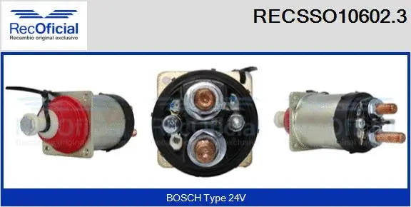 Solenoid Switch, starter (RECSSO10602.3)
