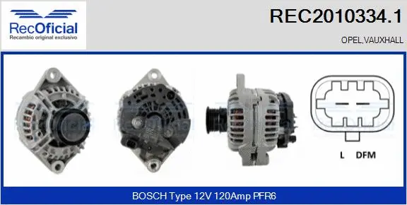 Alternator (REC2010334.1)