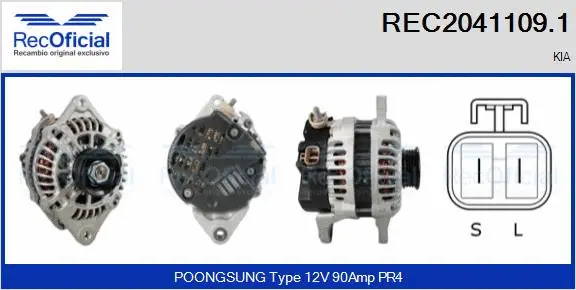Alternator (REC2041109.1)