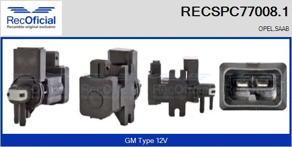 Pressure Converter, exhaust control (RECSPC77008.1)