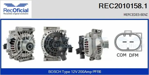 Alternator (REC2010158.1)