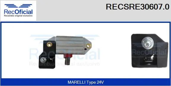 Alternator Regulator (RECSRE30607.0)