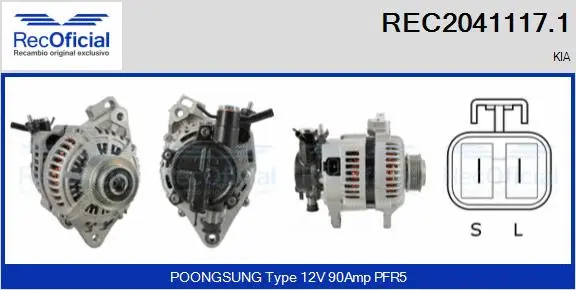 Alternator (REC2041117.1)