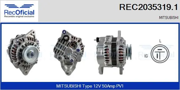 Alternator (REC2035319.1)