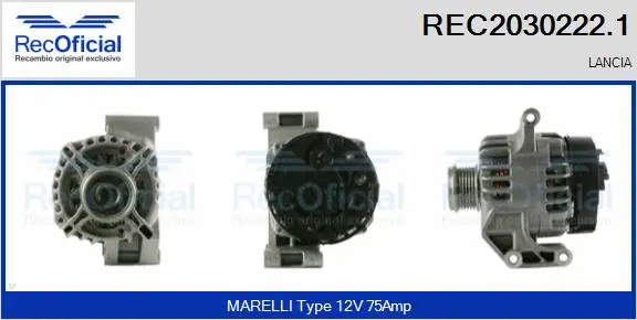 Alternator (REC2030222.1)