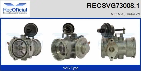 EGR Valve (RECSVG73008.1)