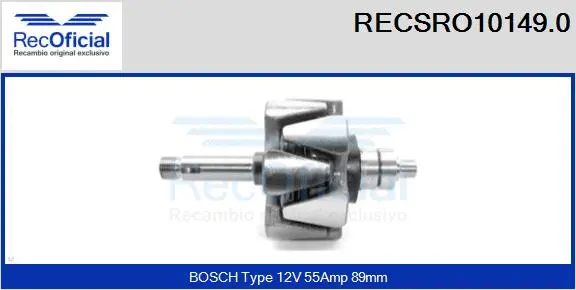 Rotor, alternator (RECSRO10149.0)
