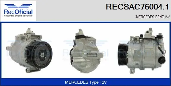Compressor, air conditioning (RECSAC76004.1)