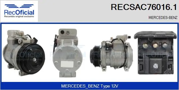 Compressor, air conditioning (RECSAC76016.1)
