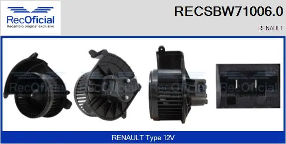 Interior Blower (RECSBW71006.0)