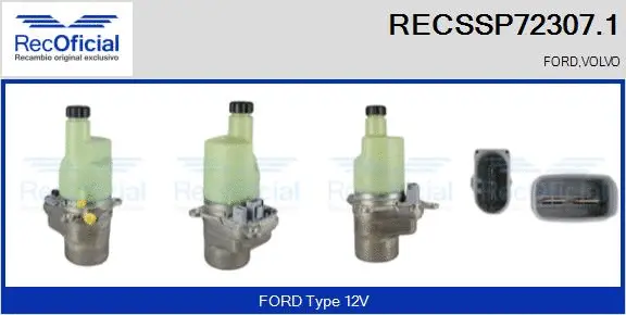 Hydraulic Pump, steering (RECSSP72307.1)