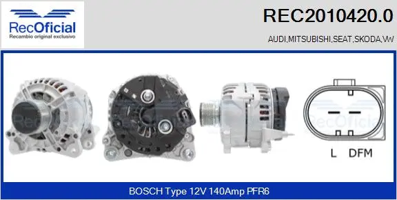 Alternator (REC2010420.0)