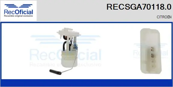 Fuel Feed Unit (RECSGA70118.0)