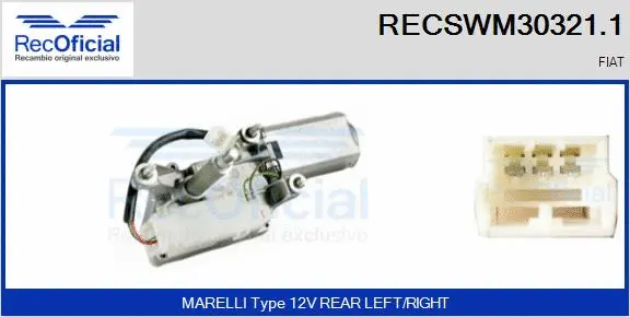 Wiper Motor (RECSWM30321.1)