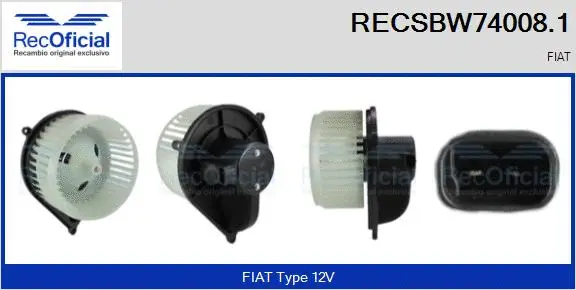 Interior Blower (RECSBW74008.1)