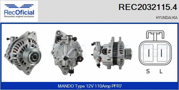 Alternator (REC2032115.4)