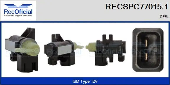 Pressure Converter, exhaust control (RECSPC77015.1)