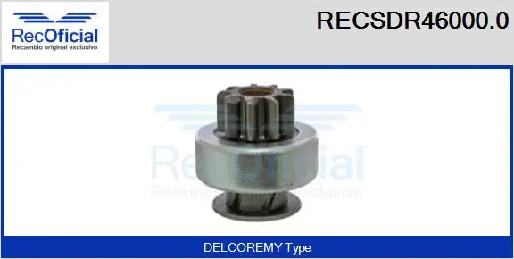 Pinion, starter (RECSDR46000.0)