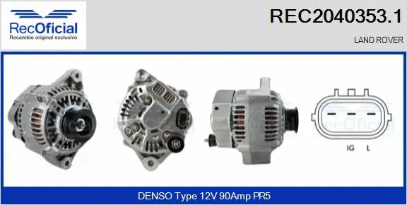 Alternator (REC2040353.1)